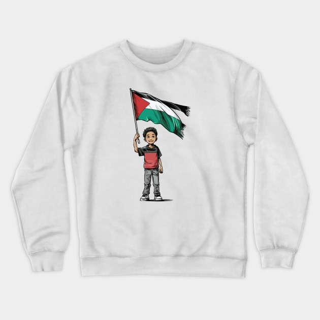 Palestine Children Crewneck Sweatshirt by lomdor